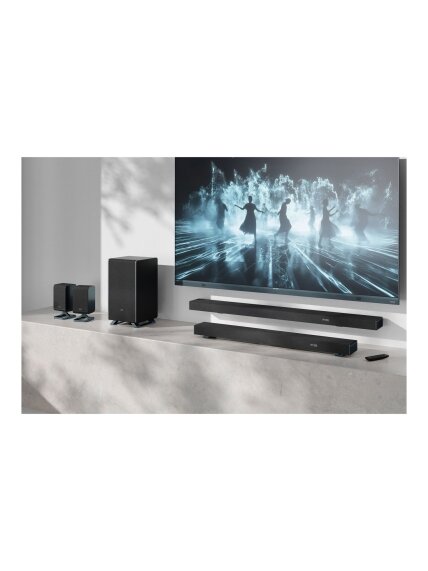 Sharp | 5.1.2 Dolby Atmos/DTS:X Soundbar with Wireless Subwoofer | HT-SBW55121(BK) | Bluetooth 5
