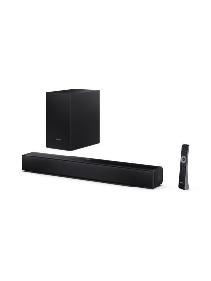 Sharp Compact 2.1 Soundbar with Wireless Subwoofer | HT-SBW121 | 240 W | Bluetooth | Black | Wireless connection