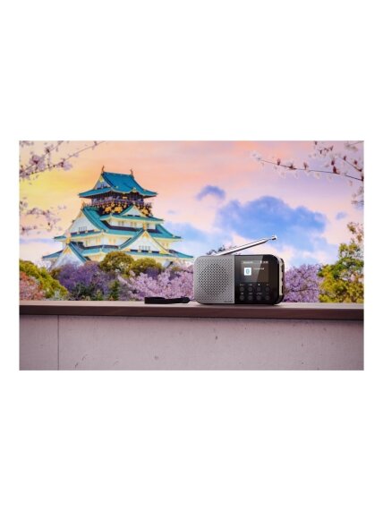 Sharp OSAKA Pocket/Handheld Portable Digital Radio | DR-P520(GY) | Bluetooth 7