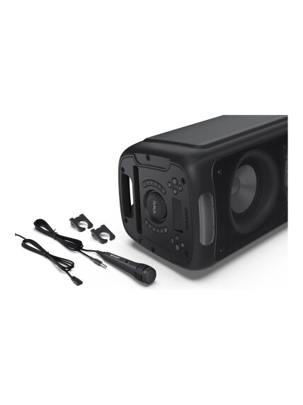 Sharp PS-949 Party Speaker with Built-in Battery | Sharp | Party Speaker | PS-949 XParty Street Beat | 132 W | Waterproof | Bluetooth | Black | Portable | Wireless connection 9 Sharp PS-949 Party Speaker with Built-in Battery | Sharp | Party Speaker | PS-949 XParty Street Beat | 132 W | Waterproof | Bluetooth | Black | Portable | Wireless connection 9