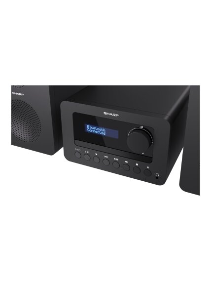 Sharp XL-B520D(BK) Tokyo Hi-Fi Micro System 2.0, FM/DAB/DAB+/USB, CD, Bluetooth 5.0, Aux-in, Black | Sharp | Tokyo Hi-Fi Micro System 2.0 | XL-B520D(BK) | Yes | Bluetooth | Black 8