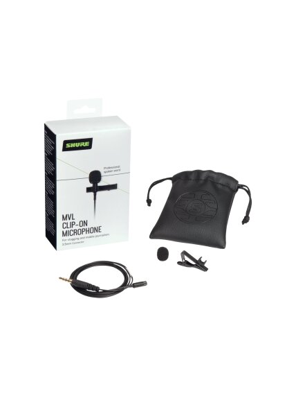 Shure MVL Lavalier Microphone for Smartphone or Tablet | Shure 6