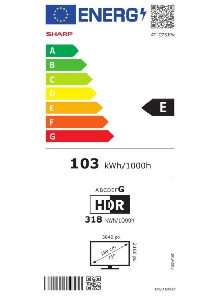 Sharp 4K QLED TV | 75JP7265E | 75 | Smart TV | Google TV | UHD 9 Sharp 4K QLED TV | 75JP7265E | 75 | Smart TV | Google TV | UHD 9