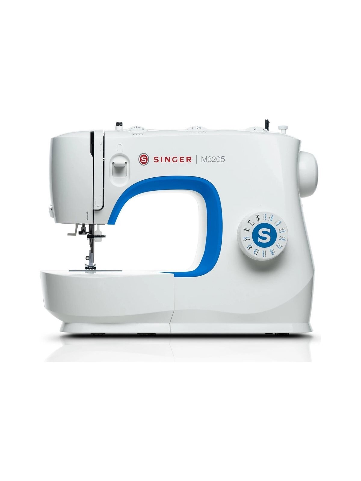 Singer | Sewing Machine | M3205 | Number of stitches 23 | Number of buttonholes 1 | White