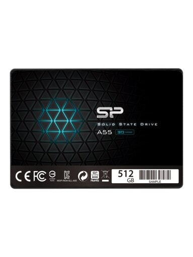 Silicon Power | A55 | 512 GB | SSD form factor 2.5" | Solid-state drive interface SATA | Read speed 560 MB/s | Write speed 530 MB/s