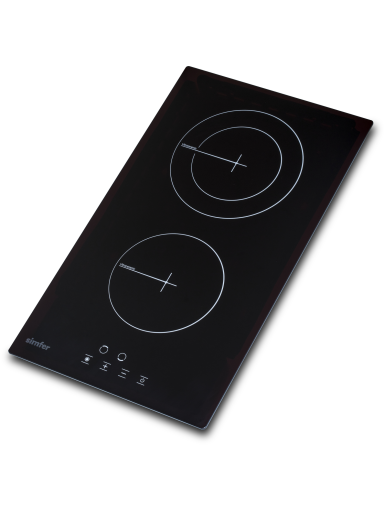 Simfer | Hob | H3.020.DEBSP | Vitroceramic | Number of burners/cooking zones 2 | Touch | Black Simfer | Hob | H3.020.DEBSP | Vitroceramic | Number of burners/cooking zones 2 | Touch | Black