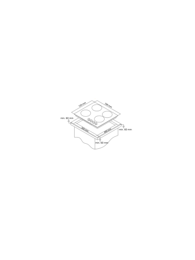 Simfer | Hob | H6.040.DECSP | Vitroceramic | Number of burners/cooking zones 4 | Touch | Black Simfer | Hob | H6.040.DECSP | Vitroceramic | Number of burners/cooking zones 4 | Touch | Black