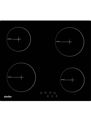 Simfer | Hob | H6.040.DECSP | Vitroceramic | Number of burners/cooking zones 4 | Touch | Black Simfer | Hob | H6.040.DECSP | Vitroceramic | Number of burners/cooking zones 4 | Touch | Black