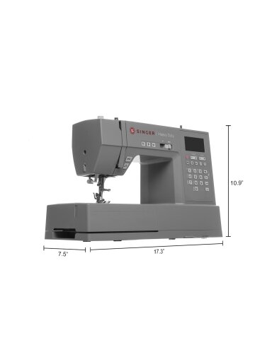 Singer | Computerized Sewing Machine | HD6805C Heavy Duty | Number of stitches 586 | Number of buttonholes 9 | Grey Singer | Computerized Sewing Machine | HD6805C Heavy Duty | Number of stitches 586 | Number of buttonholes 9 | Grey