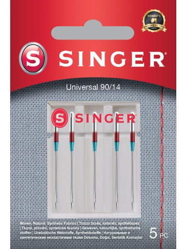 Singer | Universal Needle for Woven Fabrics 90/14 5PK Singer | Universal Needle for Woven Fabrics 90/14 5PK