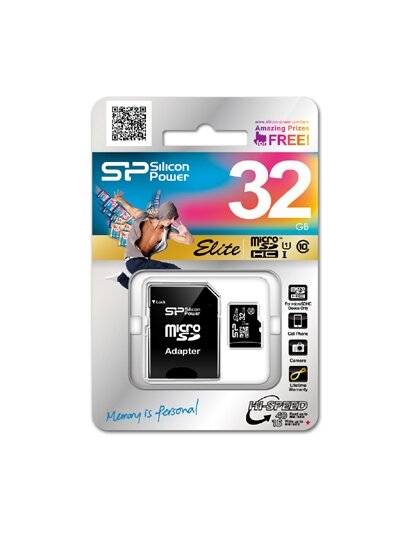 Silicon Power | Elite UHS-I | 16 GB | MicroSDHC | Flash memory class 10 | SD adapter 3