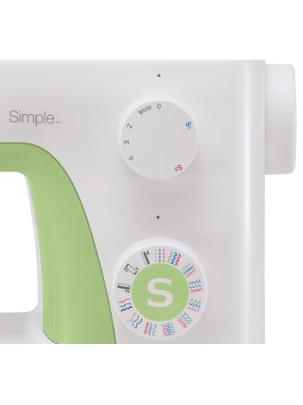 Singer | Sewing Machine | Simple 3229 | Number of stitches 31 | Number of buttonholes 1 | White/Green 2 Singer | Sewing Machine | Simple 3229 | Number of stitches 31 | Number of buttonholes 1 | White/Green 2