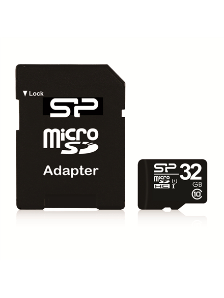 Silicon Power | 32 GB | MicroSDHC | Flash memory class 10 | SD adapter 1
