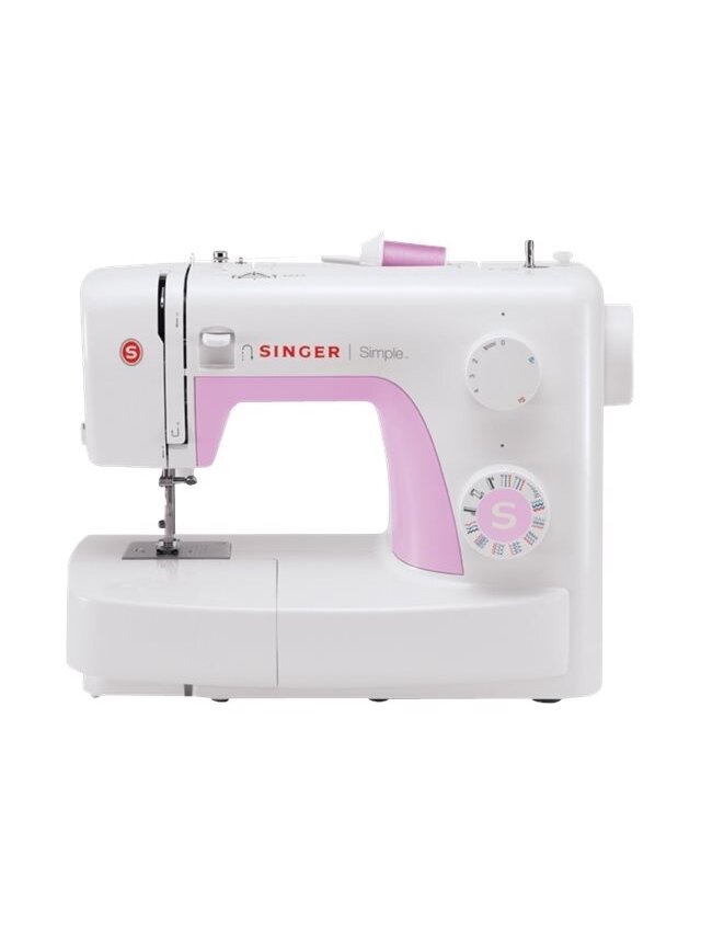 Singer | SIMPLE 3223 | Number of stitches 23 | Number of buttonholes 1 | White/Pink