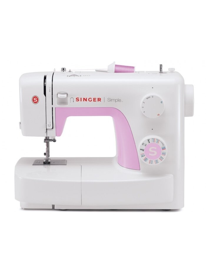 Singer | SIMPLE 3223 | Number of stitches 23 | Number of buttonholes 1 | White/Pink 1