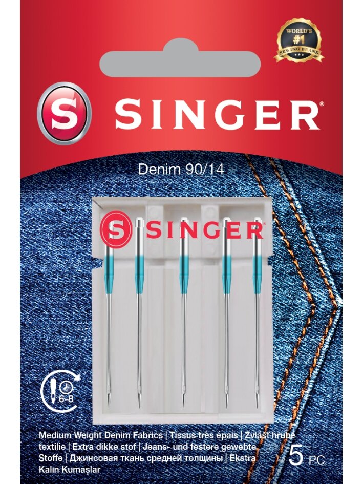 Singer | Denim Needle 90/14 5PK Singer | Denim Needle 90/14 5PK