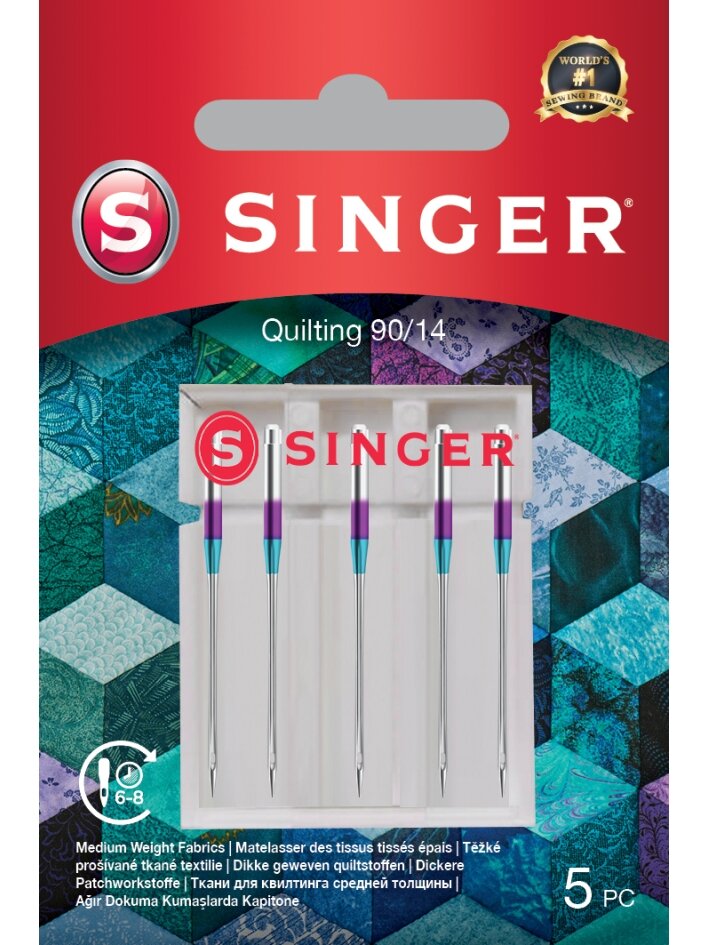 Singer | Quilting Needle 90/14 5PK Singer | Quilting Needle 90/14 5PK