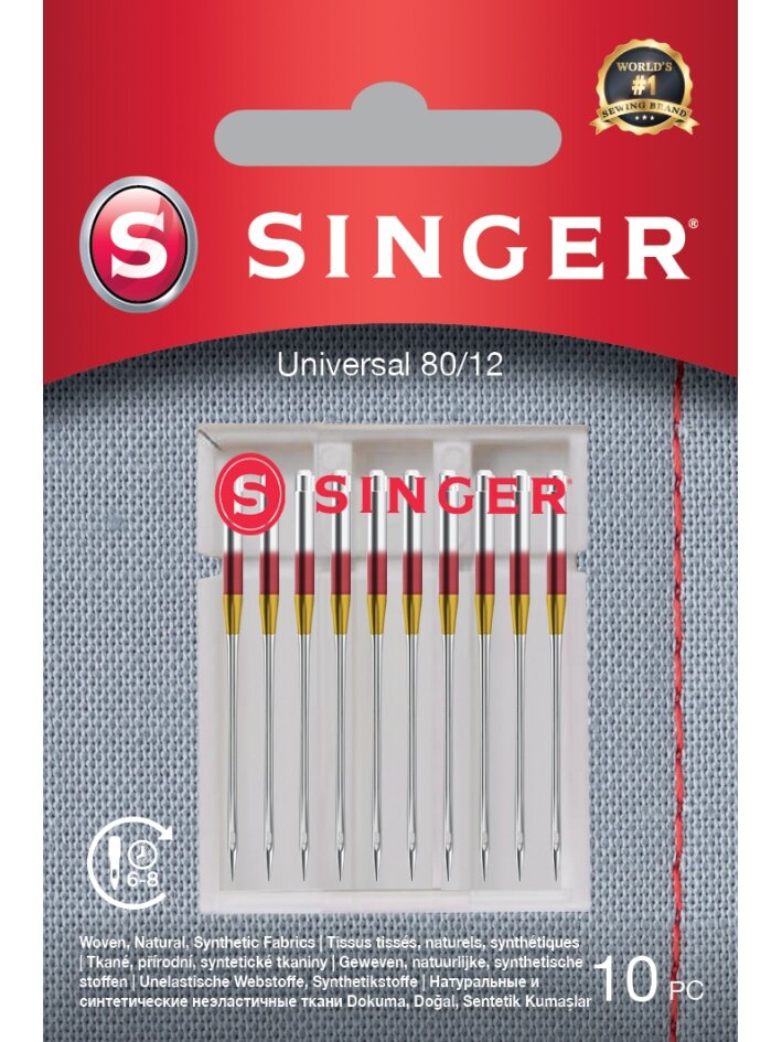 Singer | Universal Needle for Woven Fabrics 80/12 10PK