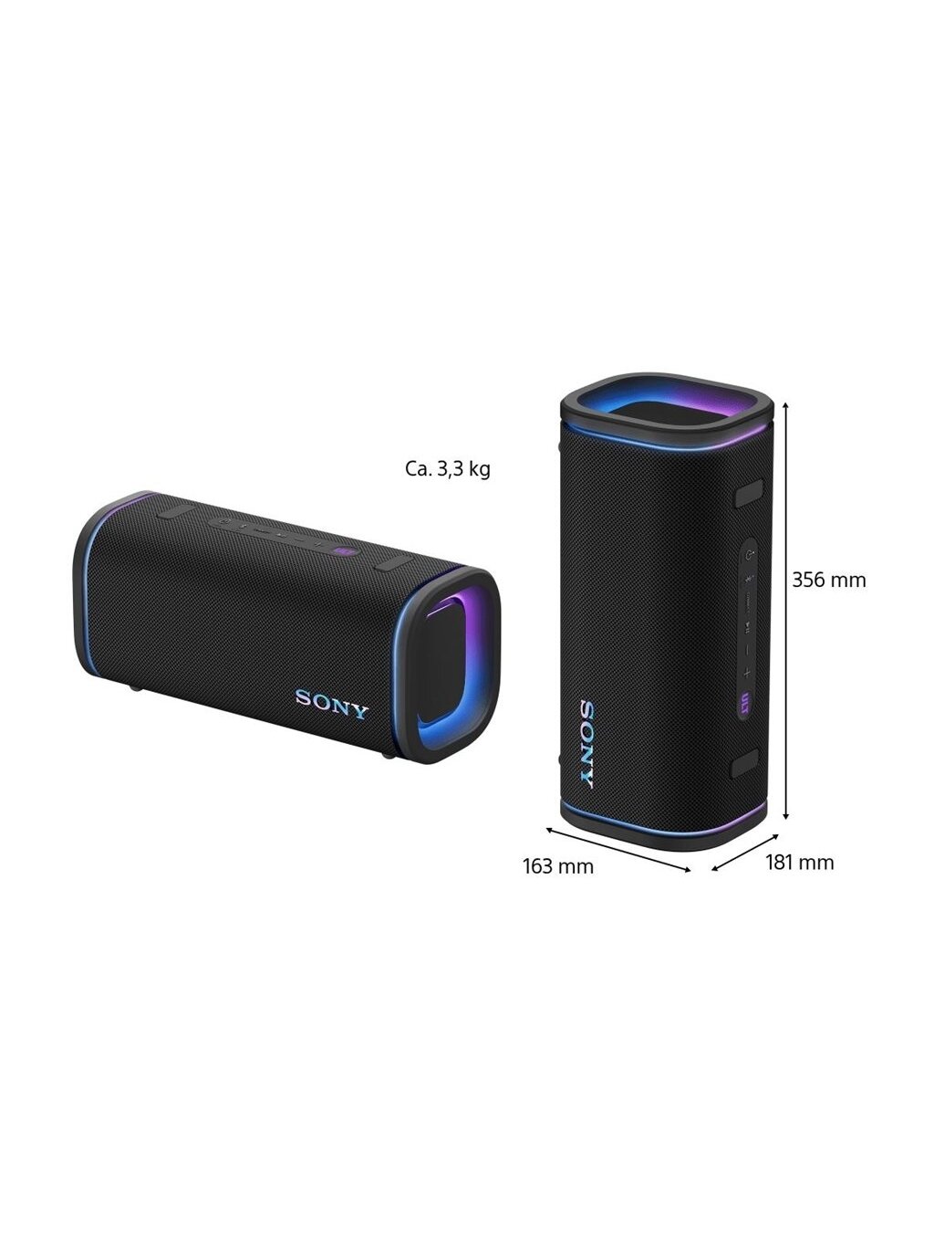 Sony | Speaker | Waterproof | Bluetooth | Black | Portable | ULT FIELD 5 dB | Wireless connection 5