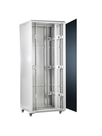 SOMI Networks | 37U, 19″ Freestanding Cabinet | 37U-60/80NAC | Max Load 800kg; Removable and Lockable Side Panels; Glass Doors; Unassembled | Depth: 80 cm | Gray 1 SOMI Networks | 37U, 19″ Freestanding Cabinet | 37U-60/80NAC | Max Load 800kg; Removable and Lockable Side Panels; Glass Doors; Unassembled | Depth: 80 cm | Gray 1