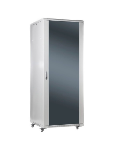 SOMI Networks | 22U, 19″ Freestanding Cabinet | 22U-60/60NAC | Max Load 800kg; Removable and Lockable Side Panels; Glass Doors; Unassembled | Depth: 60 cm | Gray SOMI Networks | 22U, 19″ Freestanding Cabinet | 22U-60/60NAC | Max Load 800kg; Removable and Lockable Side Panels; Glass Doors; Unassembled | Depth: 60 cm | Gray