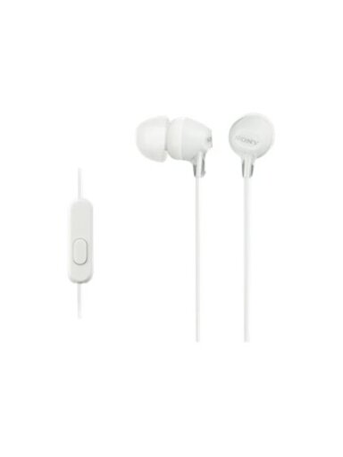 Sony | EX series | MDR-EX15AP | In-ear | White