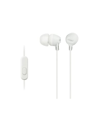 Sony | EX series | MDR-EX15AP | In-ear | White