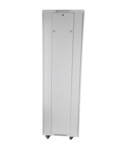 SOMI Networks | 22U, 19″ Freestanding Cabinet | 22U-60/60NAC | Max Load 800kg; Removable and Lockable Side Panels; Glass Doors; Unassembled | Depth: 60 cm | Gray 4 SOMI Networks | 22U, 19″ Freestanding Cabinet | 22U-60/60NAC | Max Load 800kg; Removable and Lockable Side Panels; Glass Doors; Unassembled | Depth: 60 cm | Gray 4