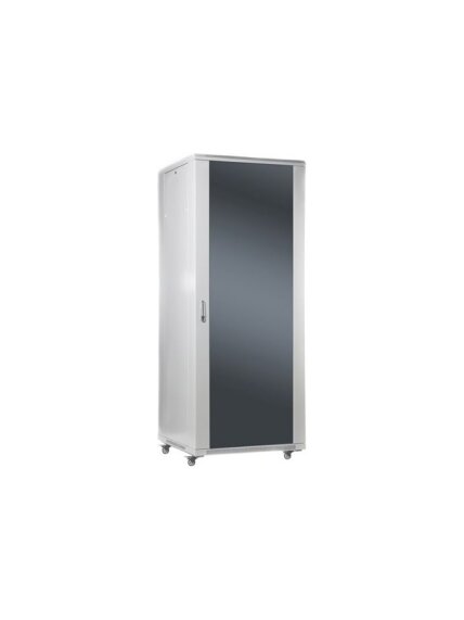 SOMI Networks | 27U, 19″ Freestanding Cabinet | 27U-60/60NAC | Max Load 800kg; Removable and Lockable Side Panels; Glass Doors; Unassembled | Depth: 60 cm | Gray SOMI Networks | 27U, 19″ Freestanding Cabinet | 27U-60/60NAC | Max Load 800kg; Removable and Lockable Side Panels; Glass Doors; Unassembled | Depth: 60 cm | Gray