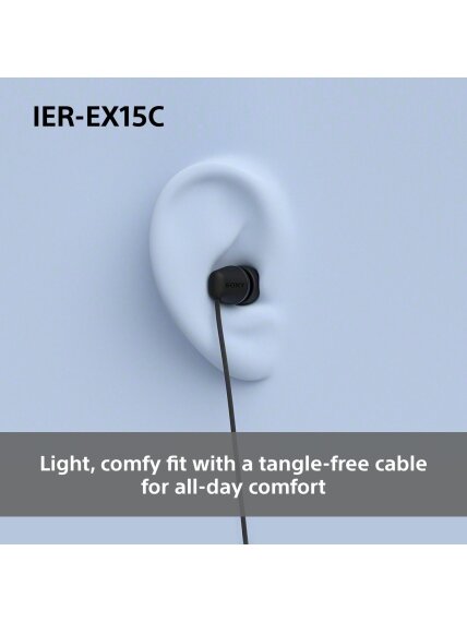 Sony Earbuds | IER‑EX15C | Wired | In-ear | Microphone | Pink 3