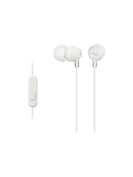 Sony | EX series | MDR-EX15AP | In-ear | White