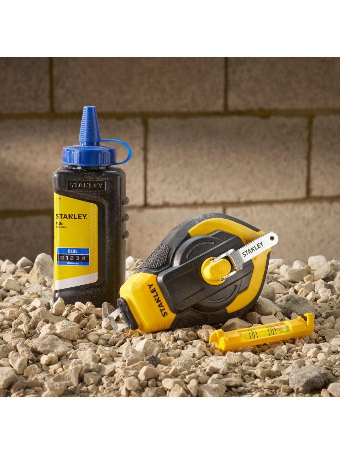 Stanley STHT47312-0 30M 3:1 Comfort Grip Reel Kit With Blue Chalk and Line Level 7 Stanley STHT47312-0 30M 3:1 Comfort Grip Reel Kit With Blue Chalk and Line Level 7