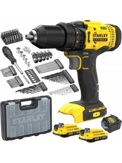 Stanley Screwdriver Kit, 18 V, 2 Ah accumulator | SFMCD700D2A-QW 1