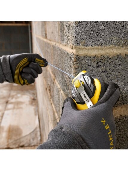 Stanley STHT47312-0 30M 3:1 Comfort Grip Reel Kit With Blue Chalk and Line Level 6 Stanley STHT47312-0 30M 3:1 Comfort Grip Reel Kit With Blue Chalk and Line Level 6