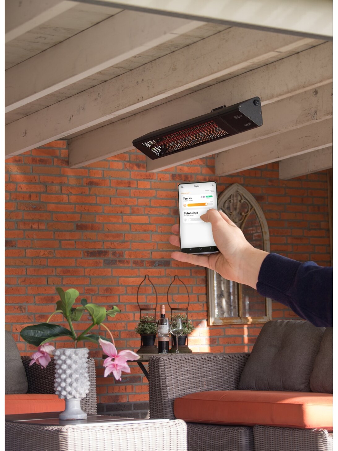 SUNRED | Heater | PRO25W-SMART, Triangle Dark Smart Wall | Infrared | 2500 W | Black | IP55 5 SUNRED | Heater | PRO25W-SMART, Triangle Dark Smart Wall | Infrared | 2500 W | Black | IP55 5
