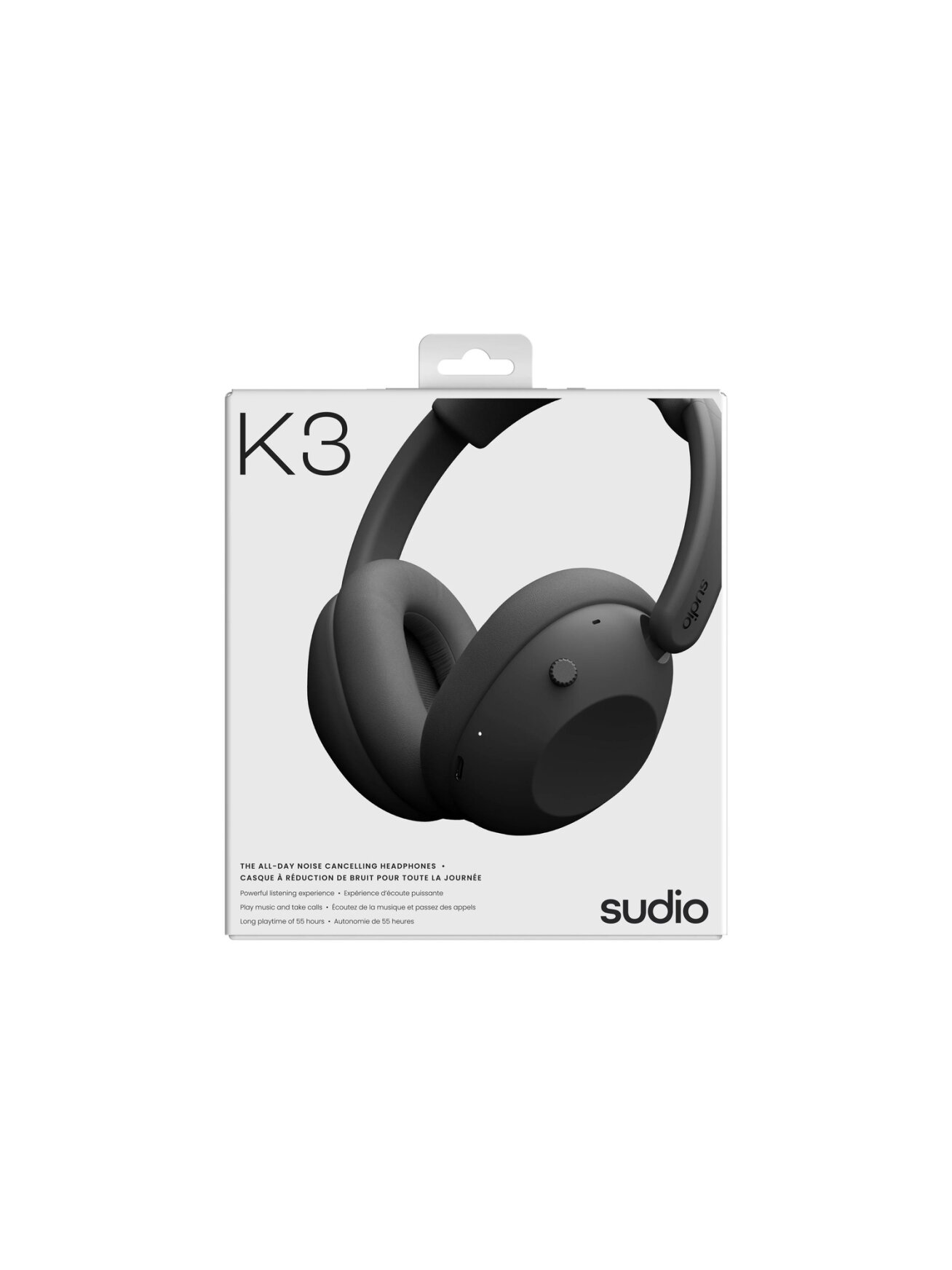 Sudio Headphones | K3 | Bluetooth | Over-ear | Microphone | Ink Black | Noise canceling | Wireless 3 Sudio Headphones | K3 | Bluetooth | Over-ear | Microphone | Ink Black | Noise canceling | Wireless 3