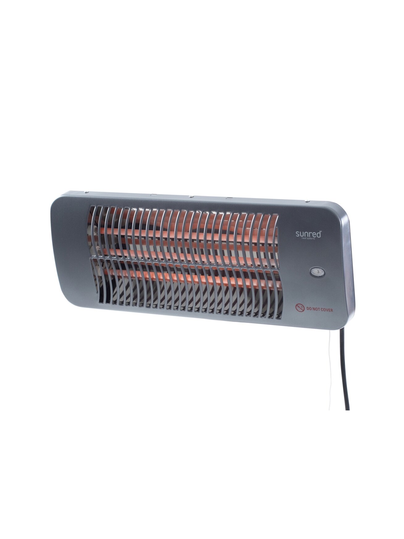 SUNRED | Heater | LUG-2000W, Lugo Quartz Wall | Infrared | 2000 W | Grey | IP24 1