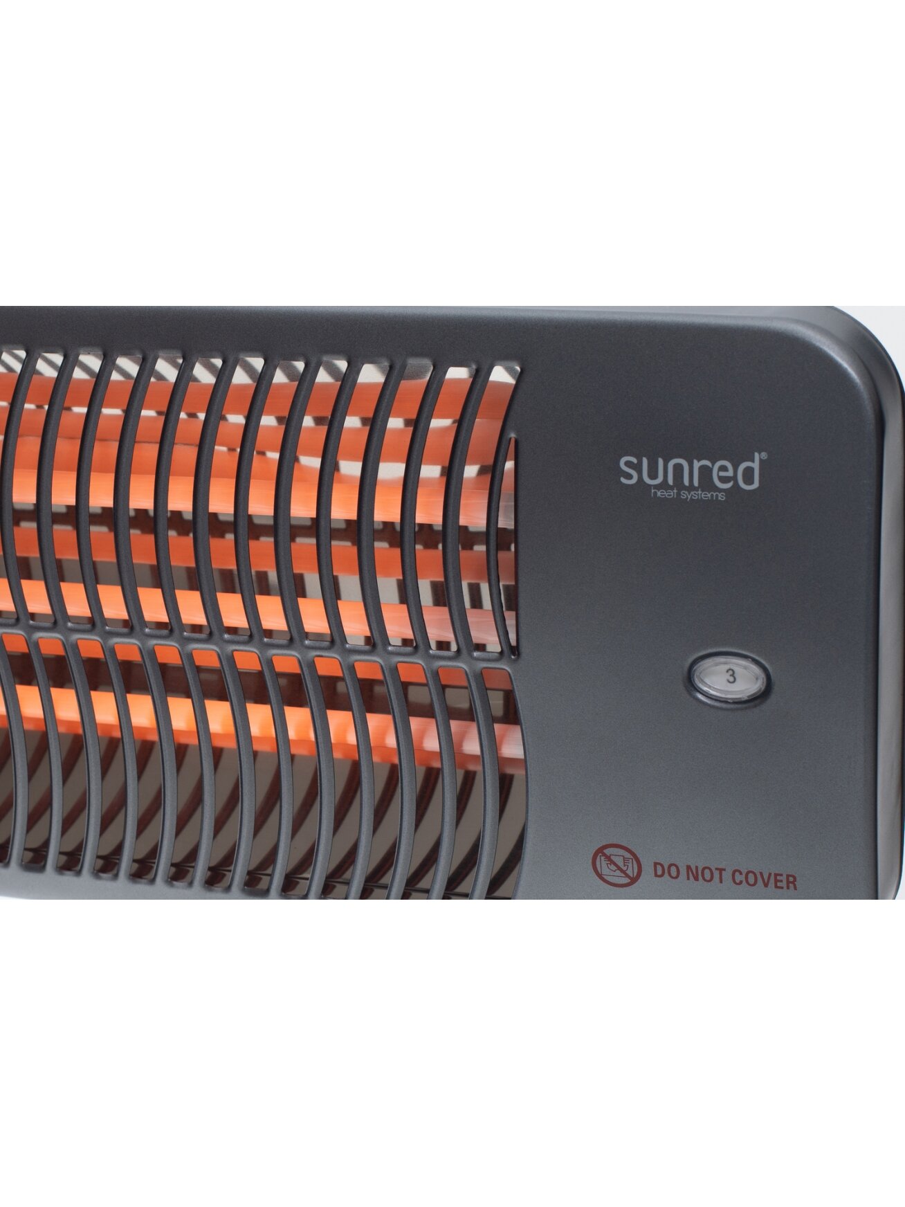 SUNRED | Heater | LUG-2000W, Lugo Quartz Wall | Infrared | 2000 W | Grey | IP24 3