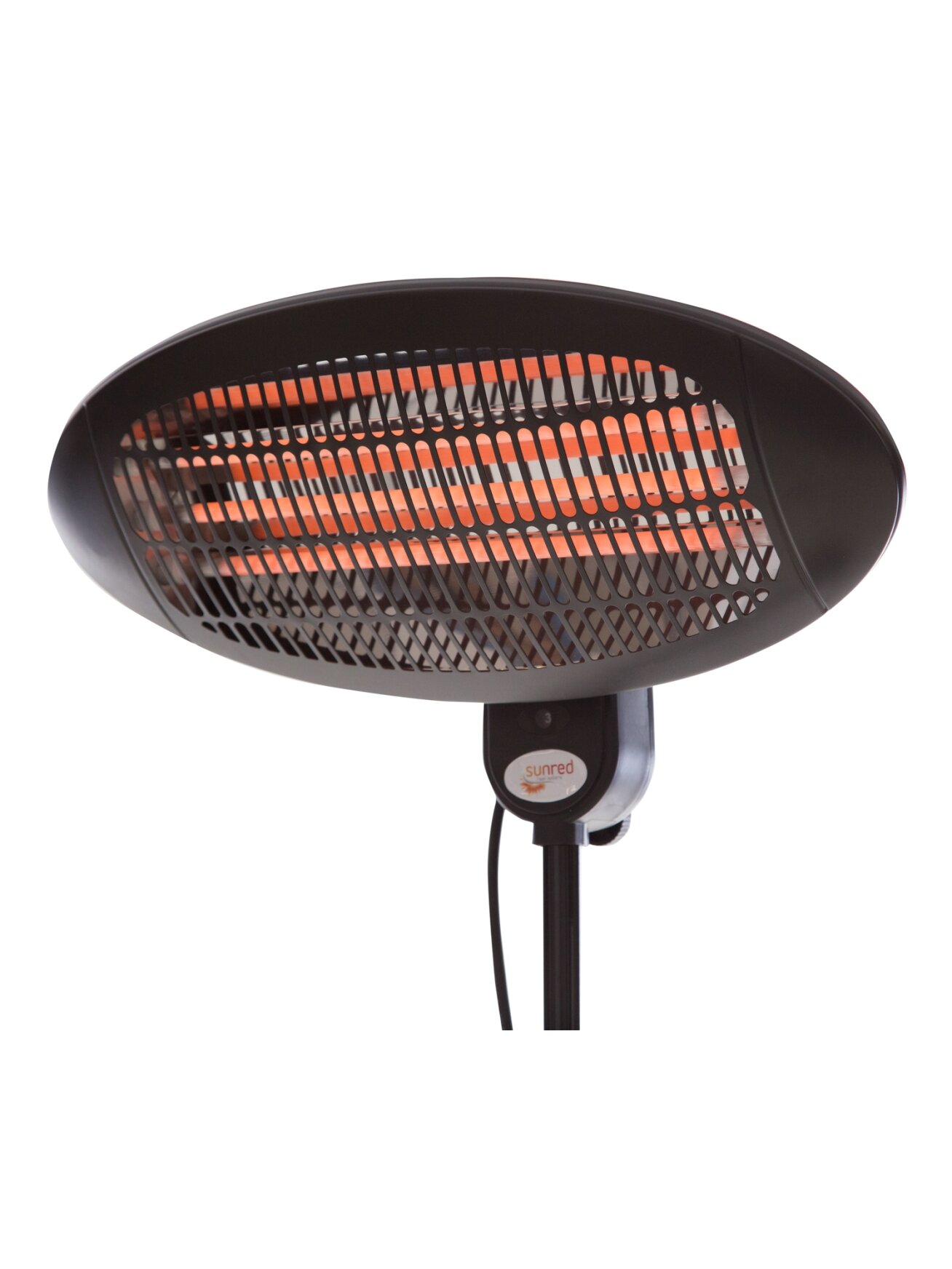 SUNRED | Heater | SMQ2000A, Elekra Quartz Standing | Infrared | 2000 W | Black | IP34 3