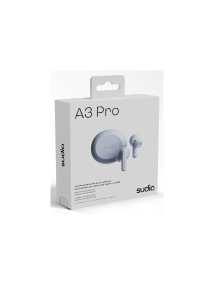Sudio Earbuds | A3 Pro | Bluetooth | In-ear | Microphone | Powder Blue | Noise canceling | Wireless 2 Sudio Earbuds | A3 Pro | Bluetooth | In-ear | Microphone | Powder Blue | Noise canceling | Wireless 2