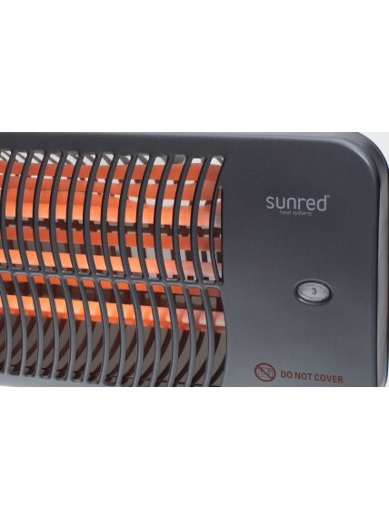 SUNRED | Heater | LUG-2000W, Lugo Quartz Wall | Infrared | 2000 W | Grey | IP24 3