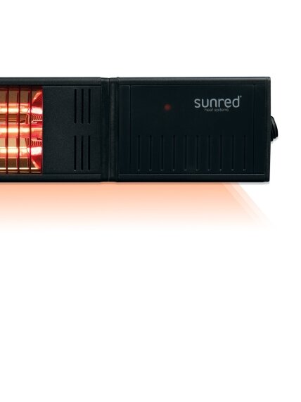 SUNRED | Heater | RDS-15W-B, Fortuna Wall | Infrared | 1500 W | Black | IP55 1 SUNRED | Heater | RDS-15W-B, Fortuna Wall | Infrared | 1500 W | Black | IP55 1