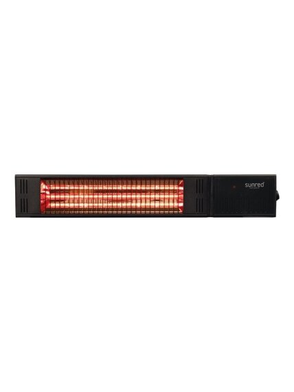 SUNRED | Heater | RDS-15W-B, Fortuna Wall | Infrared | 1500 W | Black | IP55 SUNRED | Heater | RDS-15W-B, Fortuna Wall | Infrared | 1500 W | Black | IP55