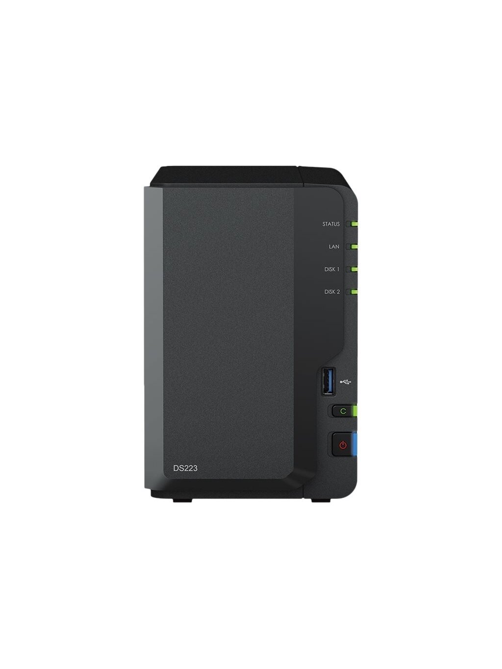 Synology | DS223 | Up to 2 HDD/SSD Hot-Swap | Realtek | RTD1619B | Processor frequency 1.7 GHz | 2 GB | DDR4 1