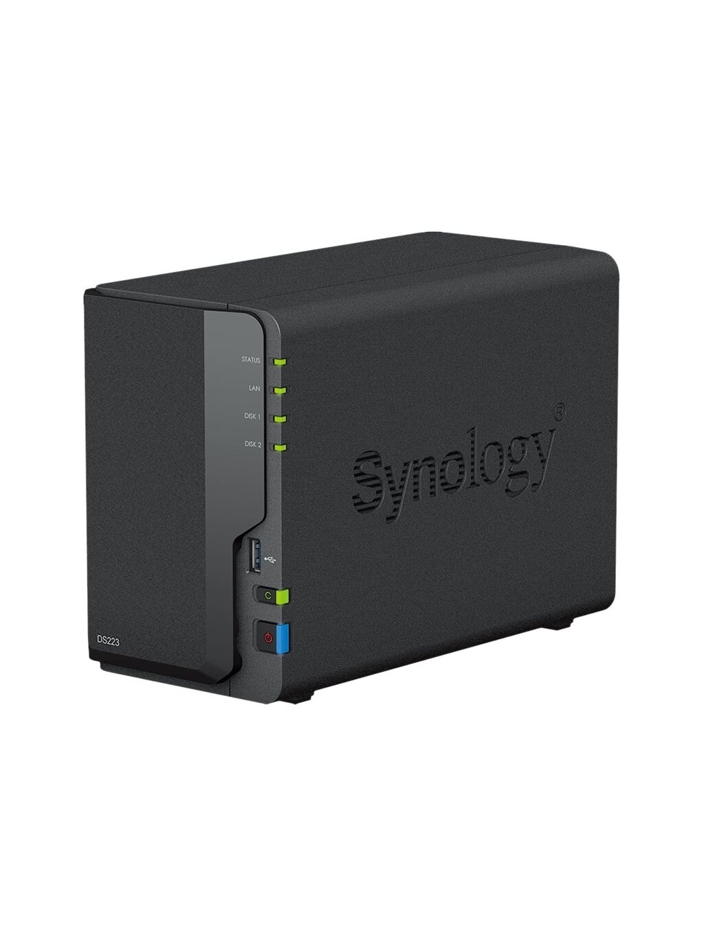 Synology | DS223 | Up to 2 HDD/SSD Hot-Swap | Realtek | RTD1619B | Processor frequency 1.7 GHz | 2 GB | DDR4