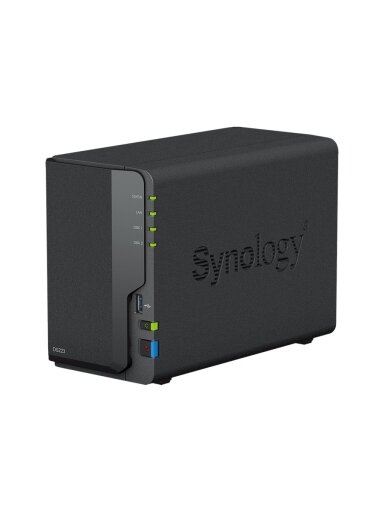 Synology | DS223 | Up to 2 HDD/SSD Hot-Swap | Realtek | RTD1619B | Processor frequency 1.7 GHz | 2 GB | DDR4
