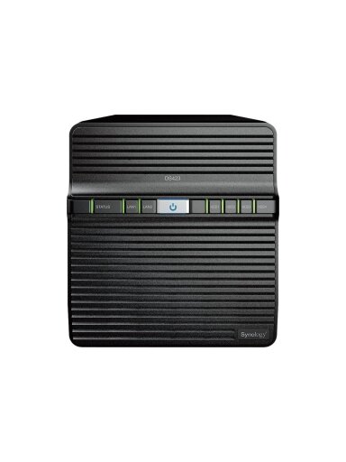 Synology | Tower NAS | DS423 | up to 4 HDD/SSD | Realtek | RTD1619B | Processor frequency 1.7 GHz | 2 GB | DDR4