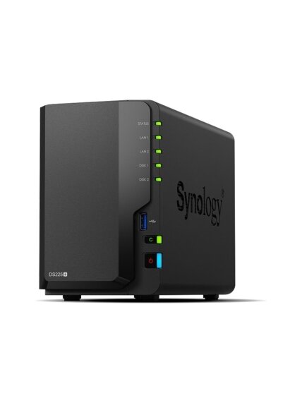 Synology DiskStation | DS225+ | Intel Celeron | J4125 | 2 GB | DDR4 | Black