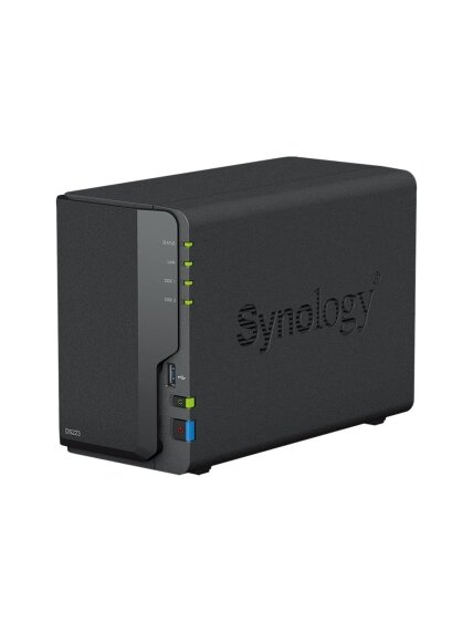Synology | DS223 | Up to 2 HDD/SSD Hot-Swap | Realtek | RTD1619B | Processor frequency 1.7 GHz | 2 GB | DDR4