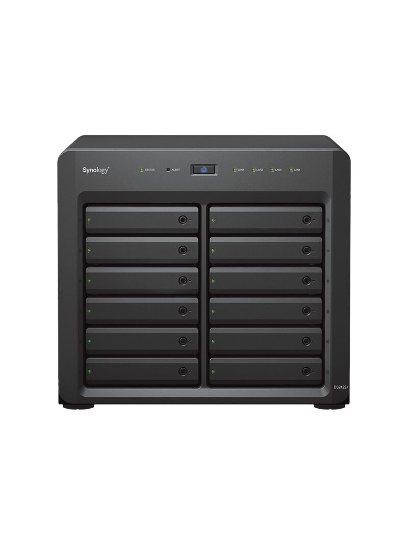 Synology | Tower NAS | DS2422+ | Up to 12 HDD/SSD Hot-Swap | AMD Ryzen | Ryzen V1500B Quad Core | Processor frequency 2.2 GHz | 4 GB | DDR4 1